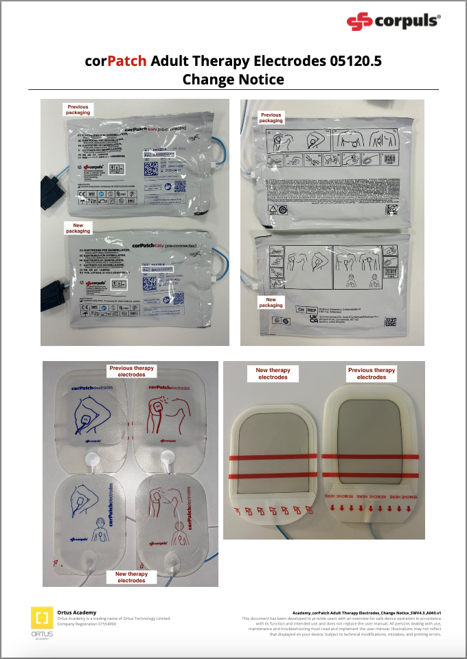 Change Notice - corPatch Easy Adult Pg. 2 - Image