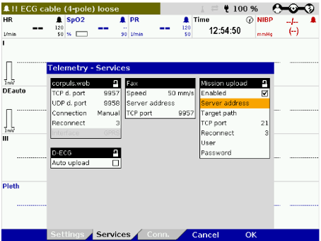 Telemetry Service Settings